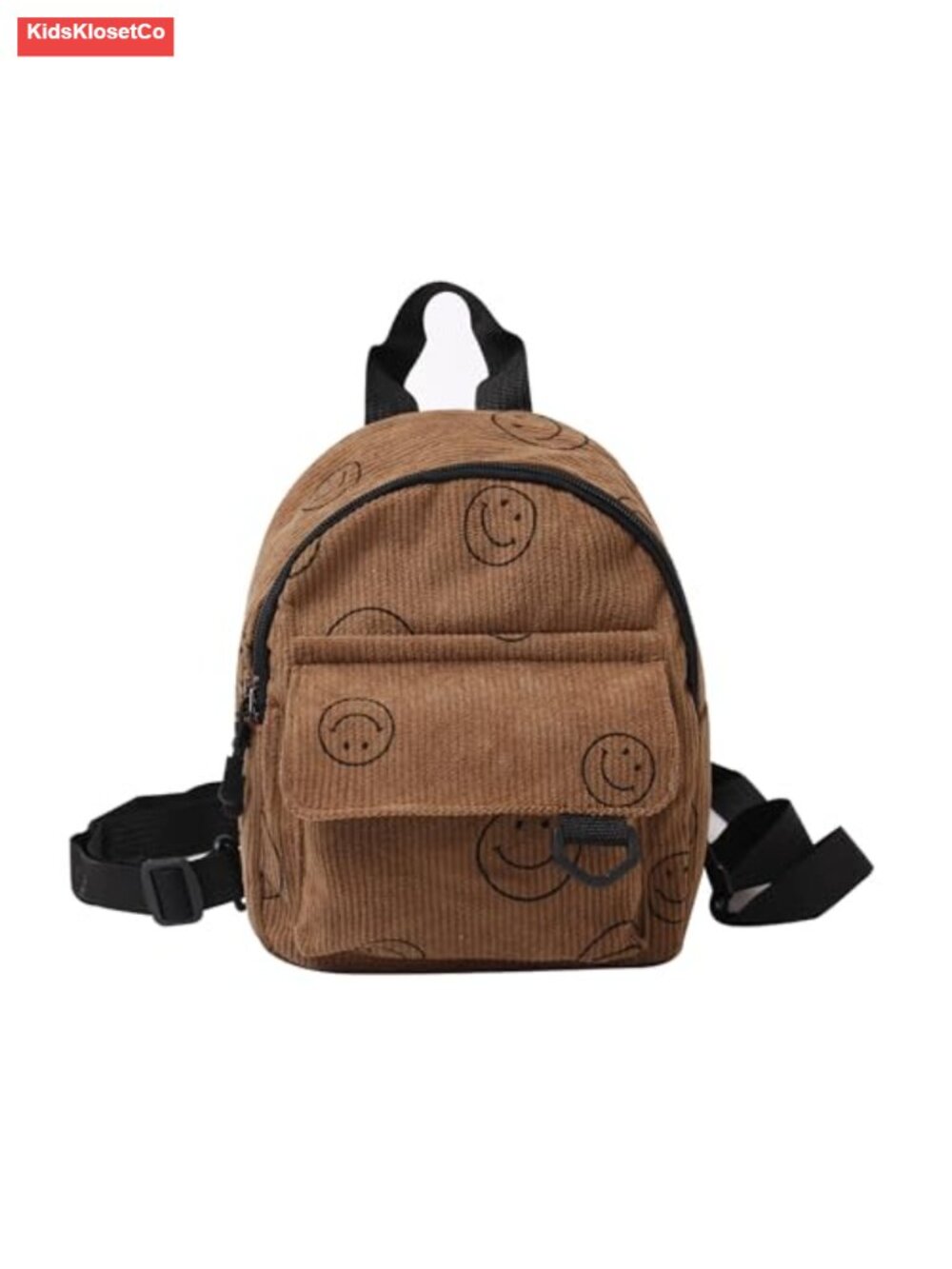 Corduroy Mini Backpack Purse Small Bookbag Adjustable Straps Women Girls Teens